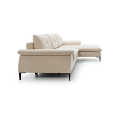 Corner Sofabed with Chaise Left 268cm – Light Beige