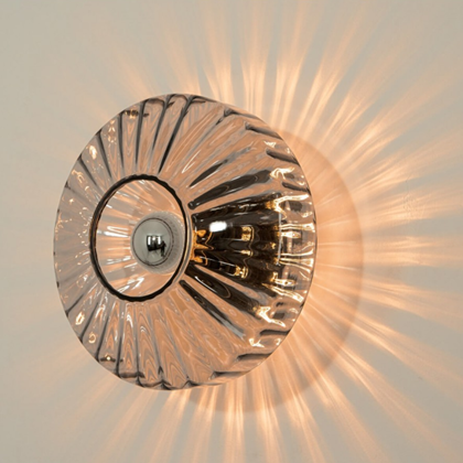 Ceiling wall Light E27 Max 40w Metal-glass Anodised Dark Grey
