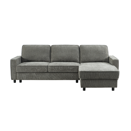 3-Seater Grey Corner Sofa