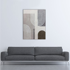 Grey Arches V2 Acrylic Painting – Silver 90X120 cm