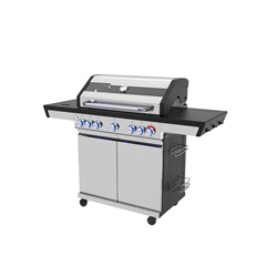 4 Burner Gas Grill BBQ - Black & Grey