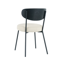 Dining Chair - Black and Beige