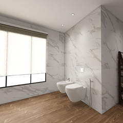 Statuario Glossy White Tiles - 60x120cm (€15/sqm)