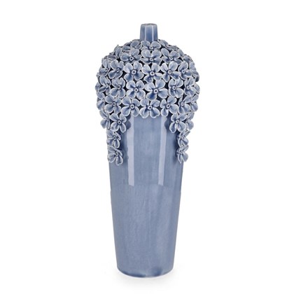 Decorative Vase Treasure Light Blue H40