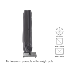 Free-Arm Parasol Cover H292x60 65 - Anthracite