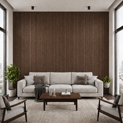 Acoustic Panel – Dark Walnut 60x280 cm
