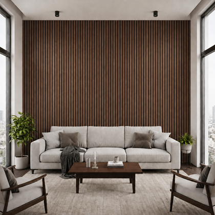 Acoustic Panel – Dark Walnut 60x280 cm