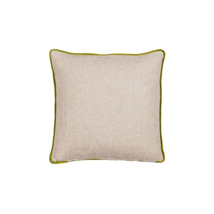 Linen-Cotton Leaves Cushion 45x45