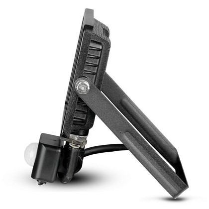 LED Floodlight Black 20W 3000K  With Sensor