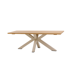 Aluminium Dining Table – Matt Camel