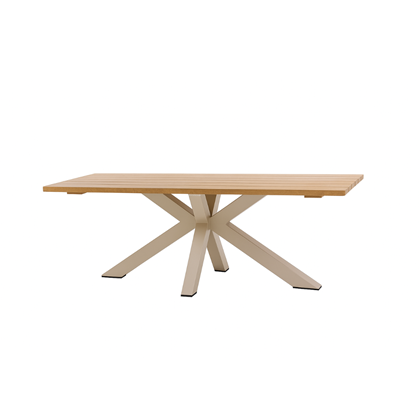 Aluminium Dining Table – Matt Camel