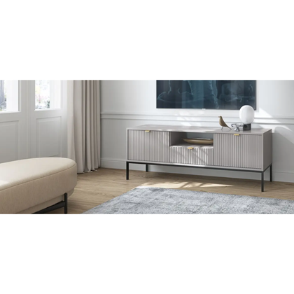 TV Unit 2 Doors 1 Drawer – Grey