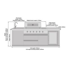 Outdoor Gas Kitchen - Stainless Steel