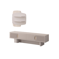 TV Unit Top & Bottom – Sand Grey