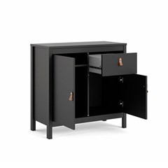 Madrid Sideboard 2 Doors and 1 Drawer Black