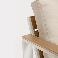Sofa Set 4 White Beige