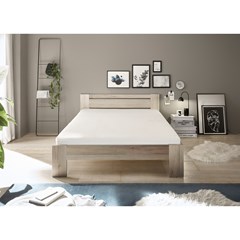 Futon Bed with Slats 140x200 - Artisan Oak & White