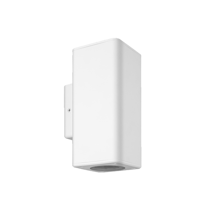 Square Up-Down Wall Light White