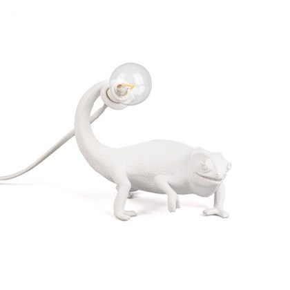 Chameleon Lamp Still White
