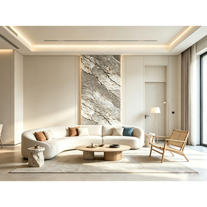 PVC Marble Sheet – Grey Matte