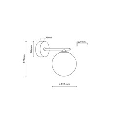 Wall Lamp Estera - Brown G9 6W