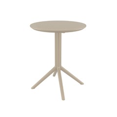 Table Round Folding  Taupe
