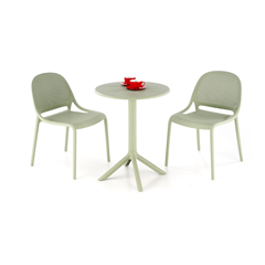 Chair Mint Plastic Frame Straight Legs