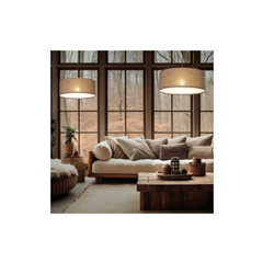 Earth Hanging Lamp 3 – Beige