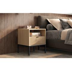 Bedside Table 1 Drawer - Vicenza