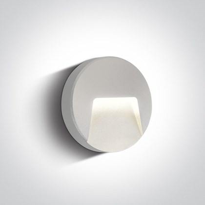 White ABS PC Wall Light Ip65 3000k 3w