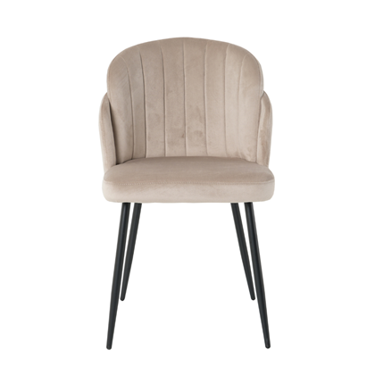 Velvet Light Brown  Dinning Chair