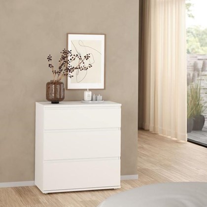 Nova Chest 3 Drawers White