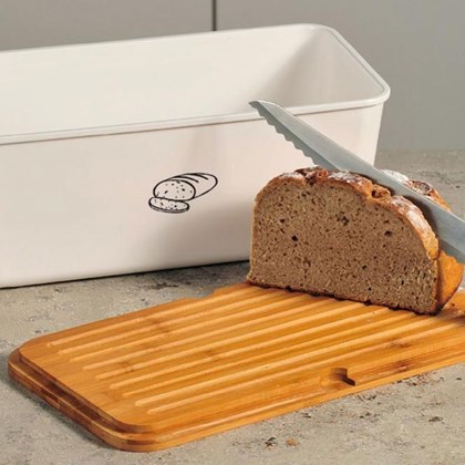 Rectangular Bread Box White