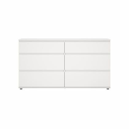 Double Dresser 4+2 Drawers – White
