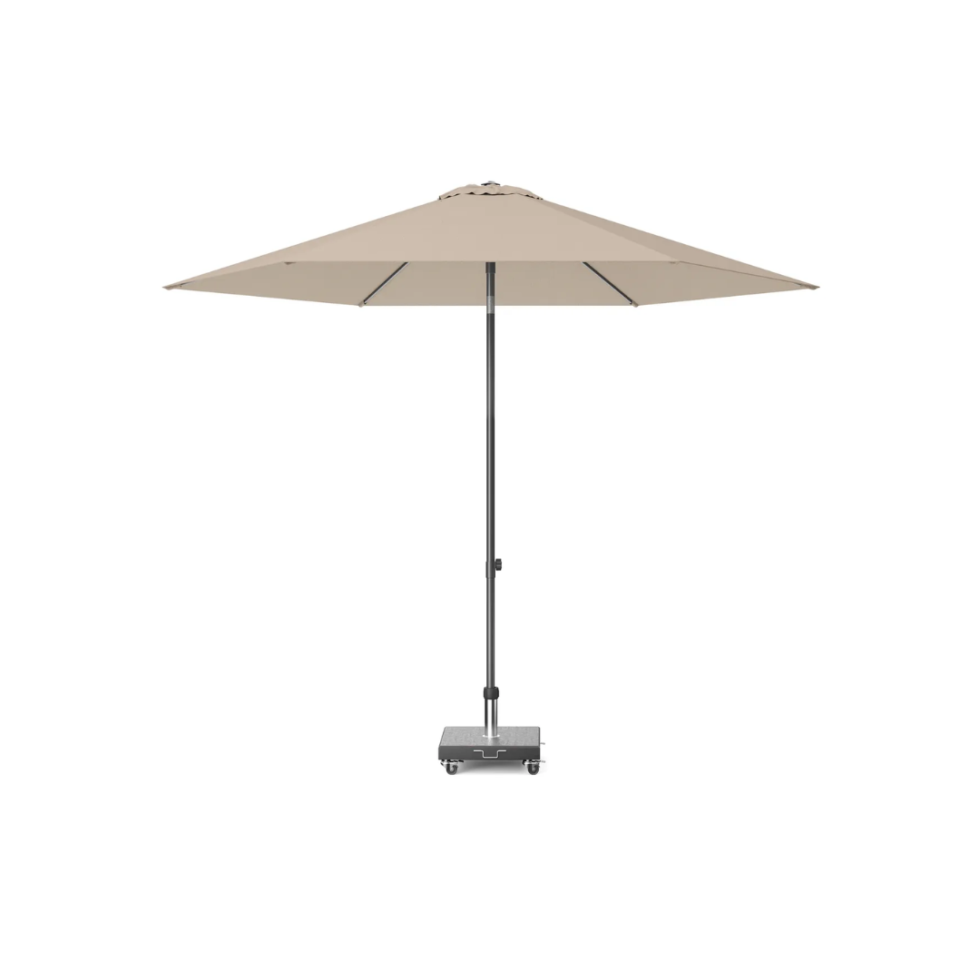 Anthracite & Taupe Centre-Pole Parasol D300