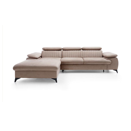 Corner Sofa Bed with Chaise Left 280cm – Beige