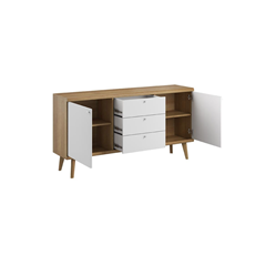 Sideboard 2 Doors 3 Drawers – Riviera Oak & White