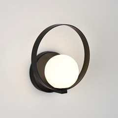 Halo Wall Lamp Black Led 1X5W 3000K