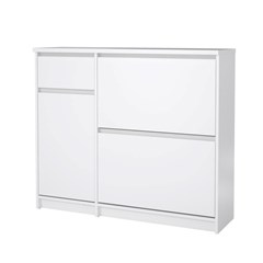 Naia Shoe Cabinet 2 Flap Doors & 1 door& 1 drawer