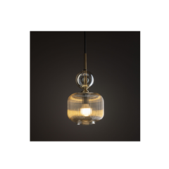 Sophia Cognac & White Hanging Lamp – 1xE14
