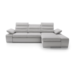 Corner Sofa Bed with Chaise Right – Light Grey