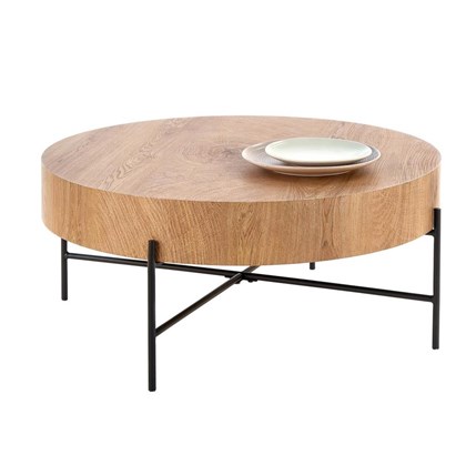 Round Coffee Table - Natural Oak