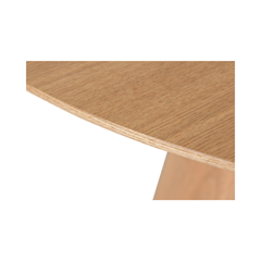 Round Dining Table MDF with Wooden Veneer