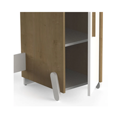 Brown & White Desk
