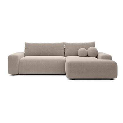 Corn Sofabed with Chaise – Slate Grey (Right 265cm)