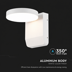 17W LED Wall Light – White