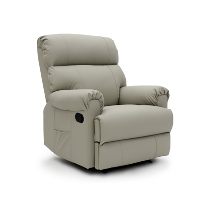 Manual Recliner Chair  92x90x105cm - Light Grey