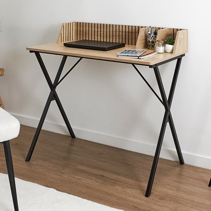 Wood Slat Desk