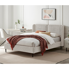 Upholstery Bed 140x190cm - Beige