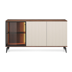 Showcase Sideboard 2Doors - Cashmere and Warmia Walnut